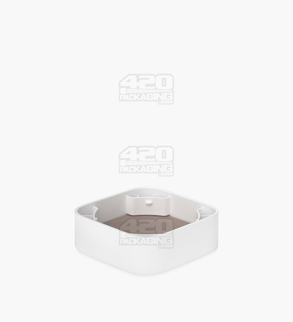 Qube 32mm Clear Glass Concentrate Jar W/ White Lid 250/Box - 9
