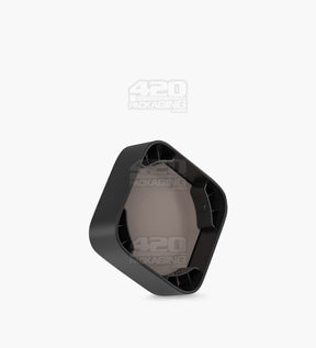 Qube 32mm Clear Glass Concentrate Jar W/ Black Lid 250/Box - 7