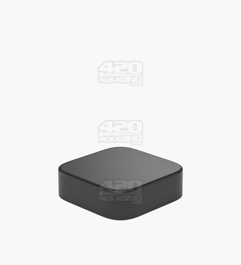 Child Resistant | Qube Black Glass Concentrate Jar w/ Black Cap | 38mm - 9mL - 250 Count