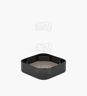 Qube 38mm Clear 9ml Glass Concentrate Jar W/ Black Lid 250/Box - 10