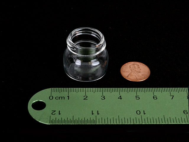 2 Dram Glass Concentrate Jars With White Lid 144/Box - 3