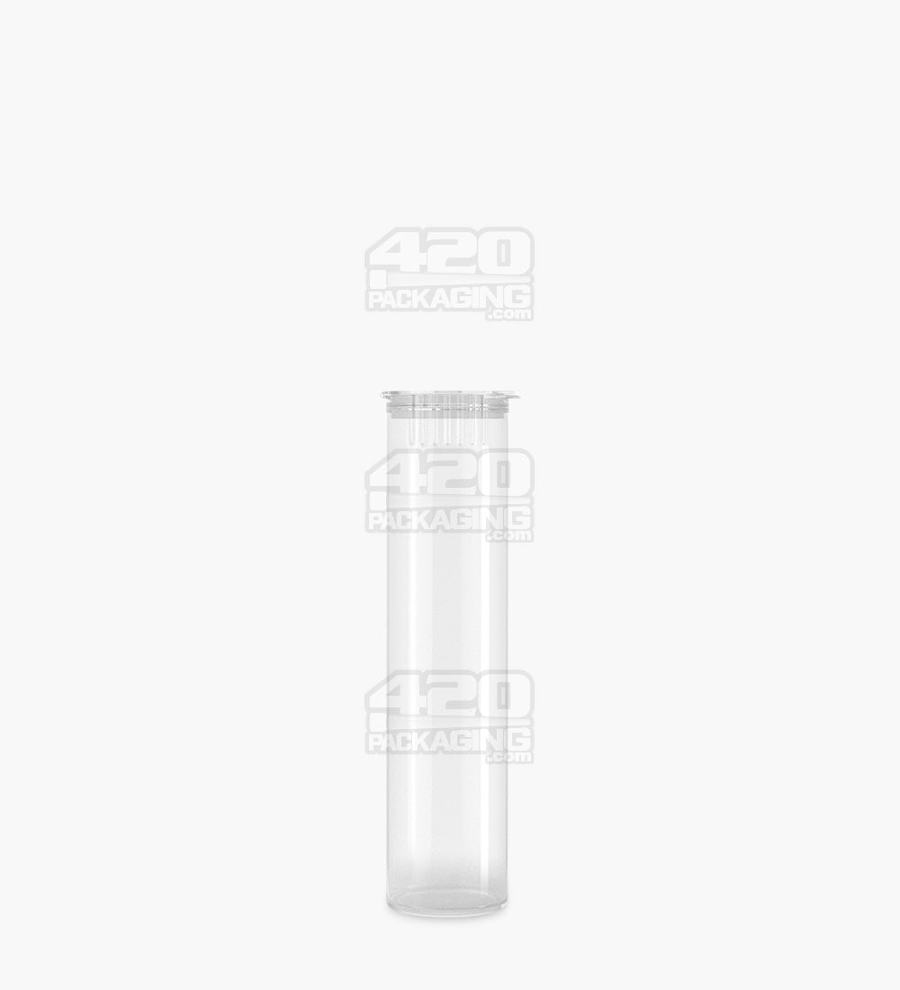 78mm Child Resistant Pop Top Clear Plastic Pre-Roll Tubes 1200/Box - 2