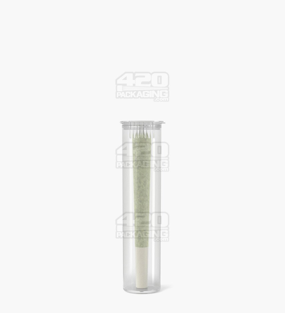 80mm Child Resistant Pop Top Clear Plastic Pre-Roll Tubes 1000/Box - 9