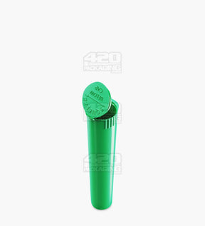 95mm Green Opaque Child Resistant Pop Top Plastic Pre-Roll Tubes 1000/Box - 2