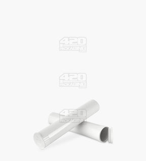 95mm White Opaque Child Resistant Pop Top Plastic Pre-Roll Tubes 1000/Box