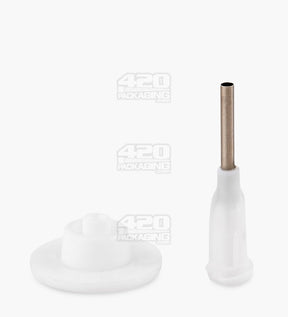 Luer Lock 1ml Black Plastic Child Resistant DymaPak Dab Applicator Syringes w/ Needle Tip 500/Box - 11