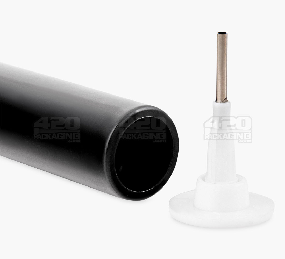 Luer Lock 1ml Black Plastic Child Resistant DymaPak Dab Applicator Syringes w/ Needle Tip 500/Box - 10