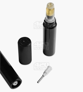 Luer Lock 1ml Black Plastic Child Resistant DymaPak Dab Applicator Syringes w/ Needle Tip 500/Box - 4