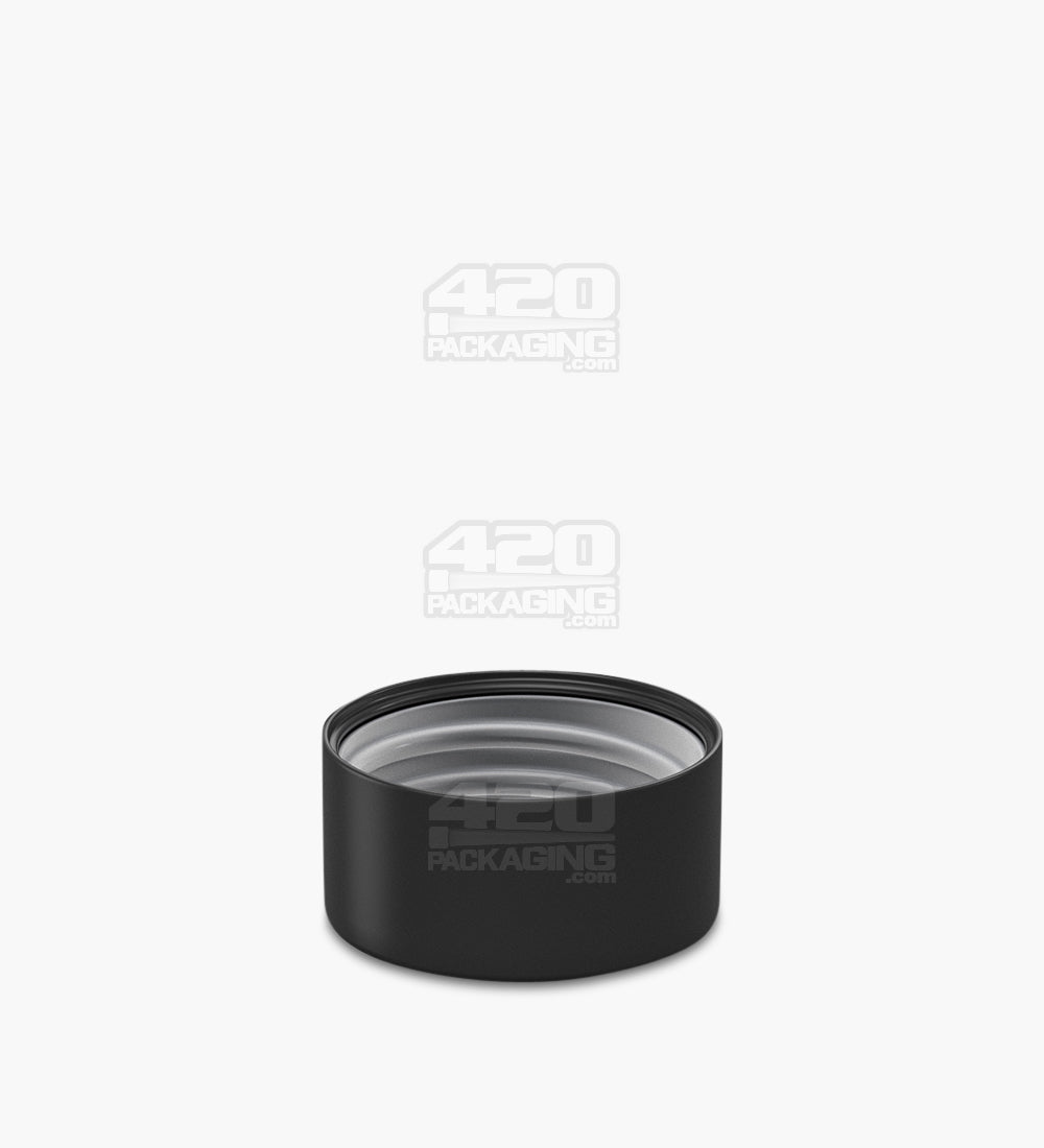 28mm Smooth Push and Turn Child Resistant Plastic Caps With Foil Liner - Black - 504/Box - 4