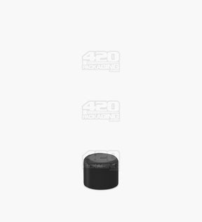 18mm Smooth Push and Turn Child Resistant Dome Caps With Foam Liner - Matte Black - 400/Box