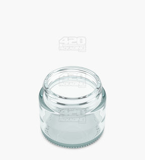 53mm Straight Sided Clear 2.5oz Glass Jar 32/Box - 3