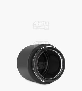 Straight Sided 3.75oz Sided Matte Black Glass Jars 32/Box