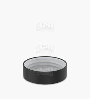 53mm Push and Turn Child Resistant Plastic Caps With Foam Liner - Matte Black - 120/Box - 4