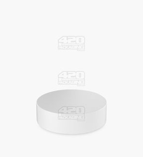53mm Push and Turn Child Resistant Plastic Caps With Foam Liner - Matte White - 120/Box - 3