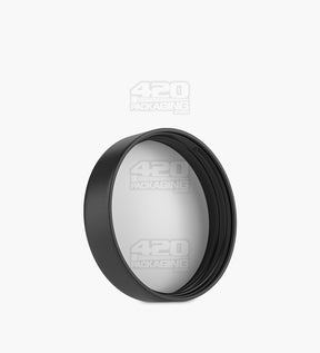 57mm Smooth Push and Turn Child Resistant Plastic Caps With Foam Liner - Semi Gloss Black - 72/Box