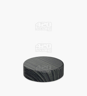 50mm Smooth Push and Turn Child Resistant Plastic Caps With Foam Liner - Dark Wood - 100/Box - 3