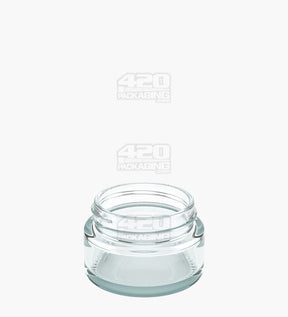 1oz Straight Sided Clear Glass Jars 200/Box - 2