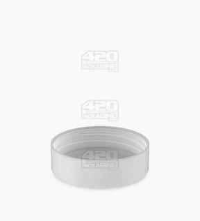 50mm Smooth Push and Turn Child Resistant Plastic Caps With Foam Liner - White - 100/Box - 4