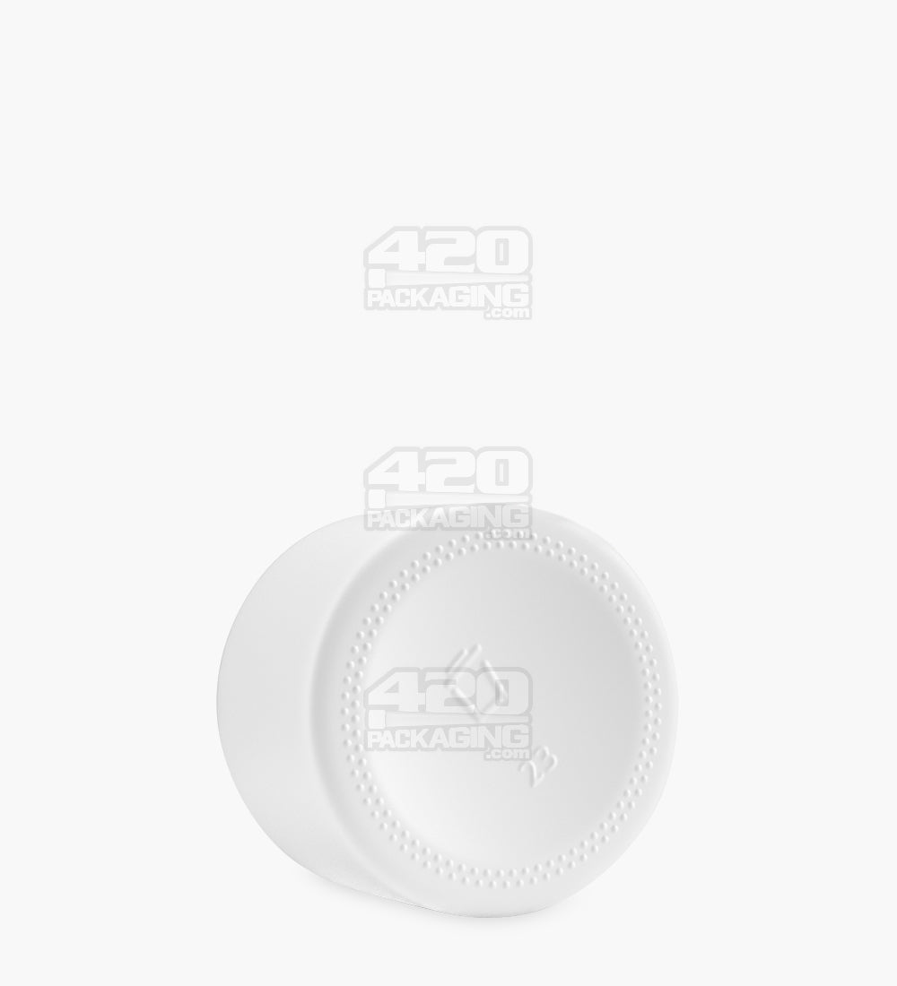 2oz Straight Sided Matte White Glass Jars 200/Box - 4