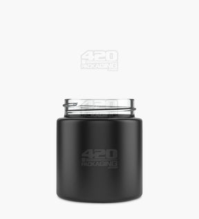 50mm Straight Sided Black 3oz Glass Jar 100/Box - 1