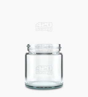 50mm Straight Sided Clear 3oz Glass Jar 100/Box - 1