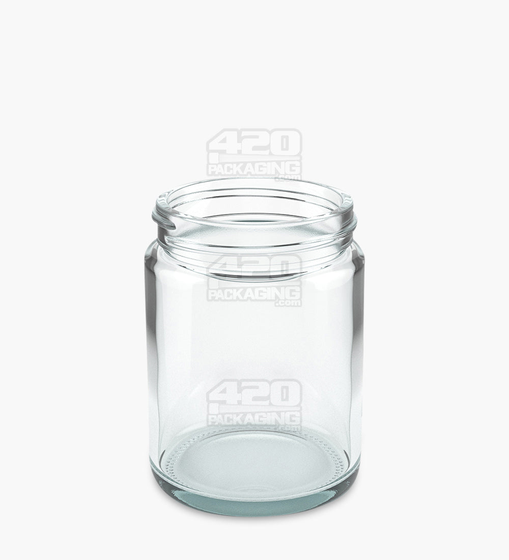 50mm Straight Sided Clear 4oz Glass Jar 100/Box - 2