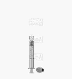 Luer Lock 1ml Long Glass Dab Applicator Syringes 100/Box - 9