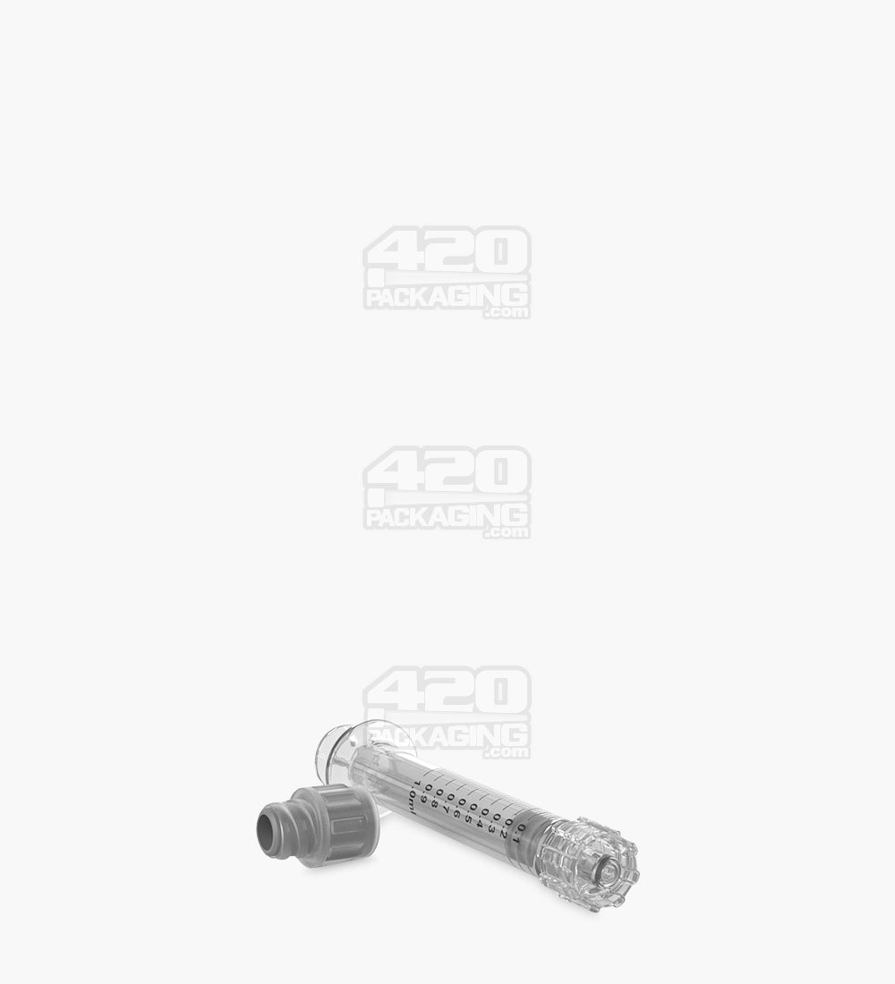 Luer Lock 1ml Long Glass Dab Applicator Syringes 100/Box - 4