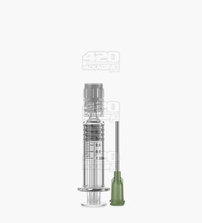 Luer Lock 1ml Glass Dab Applicator Syringes w/ Needle Tip 100/Box - 8