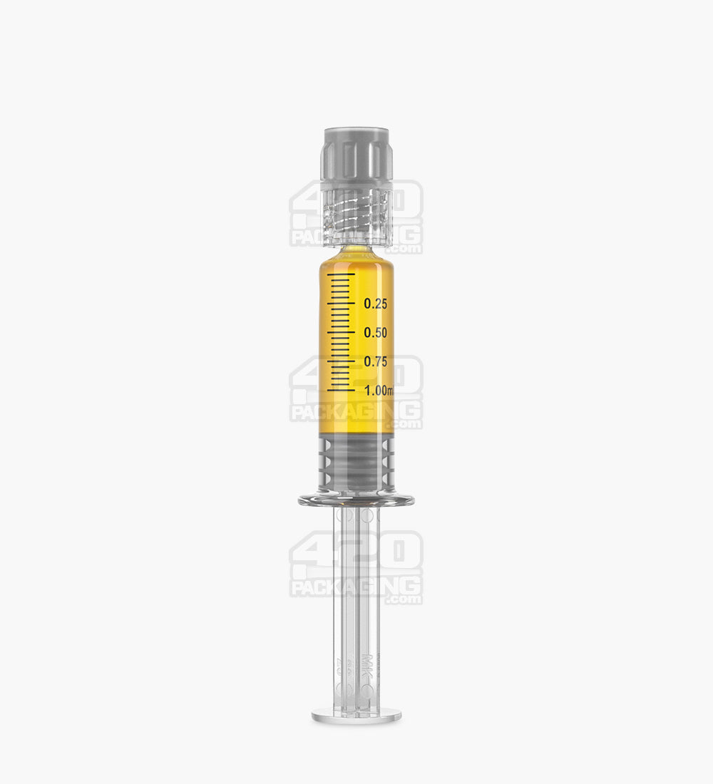 Luer Lock 1ml Glass Dab Applicator Syringes 100/Box - 2