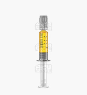 Luer Lock 1ml Glass Dab Applicator Syringes 100/Box - 2