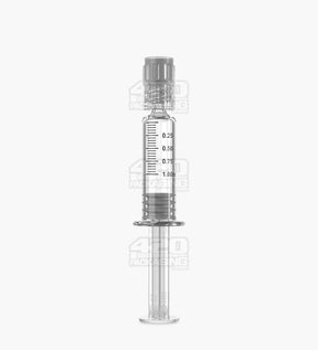Luer Lock 1ml Glass Dab Applicator Syringes 100/Box - 1