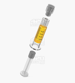 Luer Lock 1ml Glass Dab Applicator Syringes 100/Box - 7