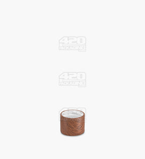 18mm Smooth Push and Turn Flat Plastic CR Caps For Glass Tubes - Mahogany - 400/Box - 4