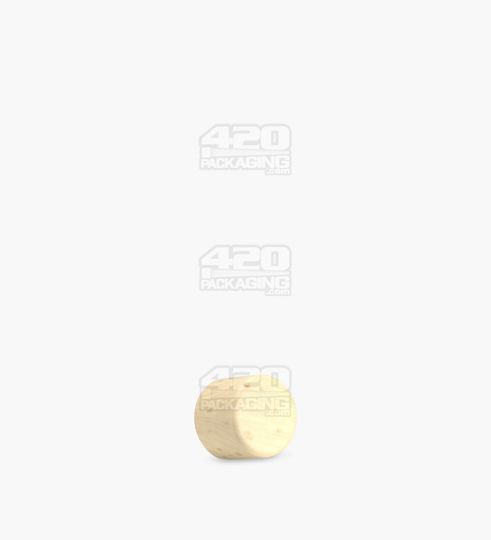 18mm Smooth Push and Turn Flat Plastic CR Caps For Glass Tubes - Spruce - 400/Box - 1
