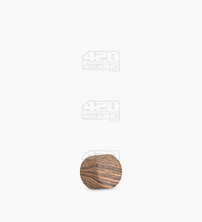 18mm Smooth Push and Turn Flat Plastic CR Caps For Glass Tubes - Teak - 400/Box - 1