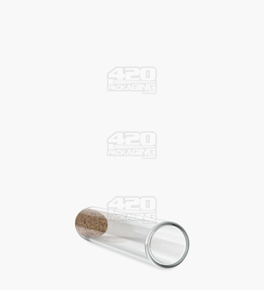 120mm King Size Clear Glass Pre-Roll Tubes with Cork Top 640/Box - 10
