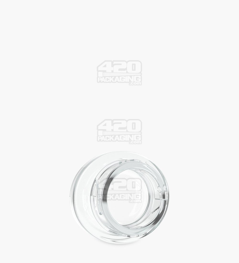 45mm Clear 7ml Glass Concentrate Jar With Black Cap 240/Box - 2