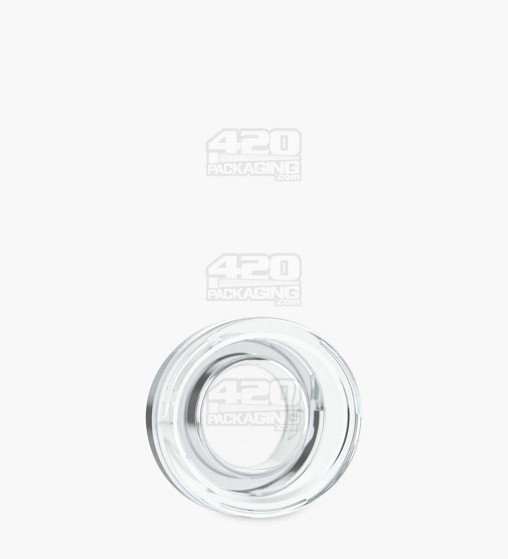 45mm Clear 7ml Glass Concentrate Jar With Black Cap 240/Box - 6