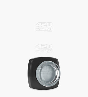32mm Matte Black 5ml Glass Pillow Concentrate Jar w/ White Interior 250/Box - 3