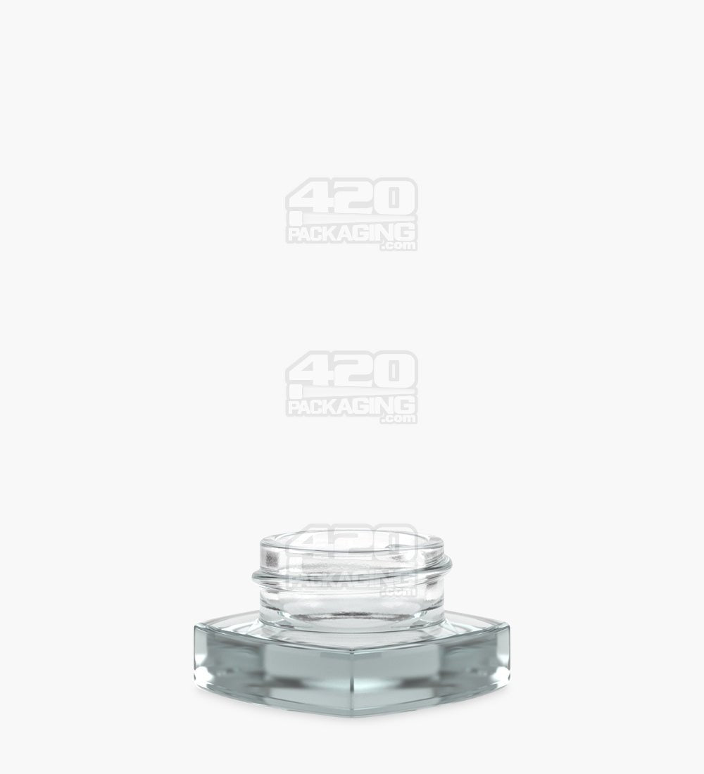 38mm Clear 5ml Glass Pillow Concentrate Jar 250/Box - 1