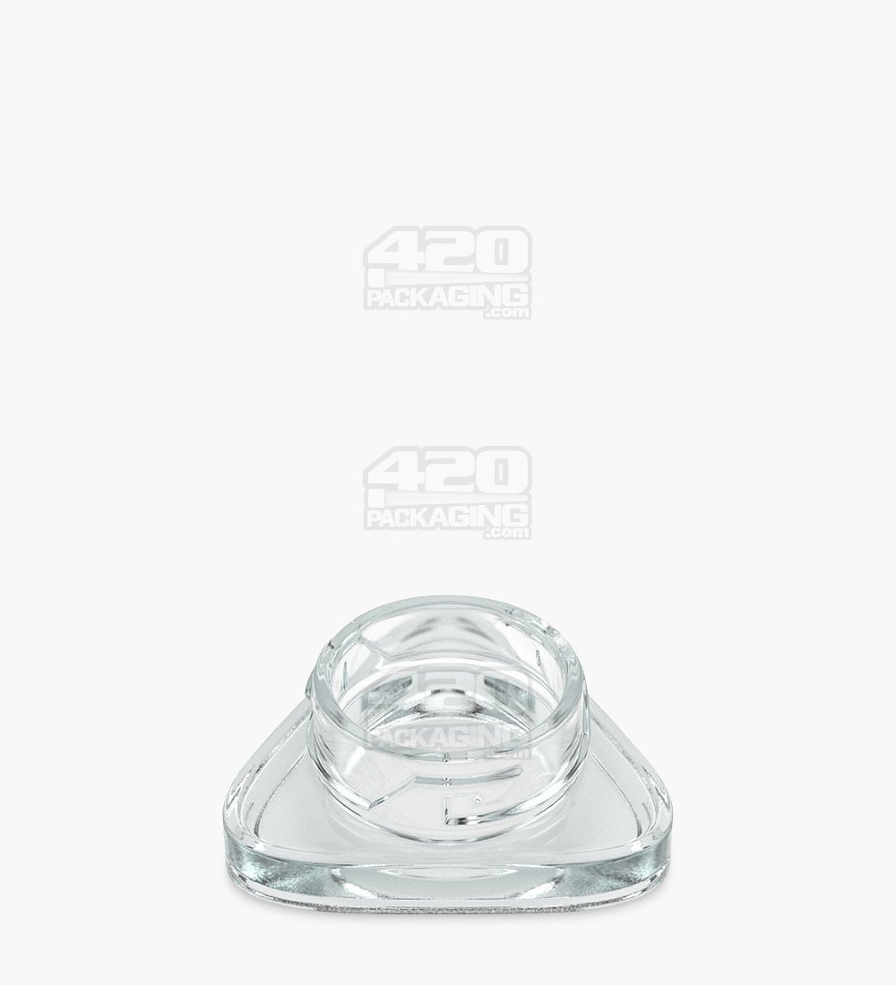 24mm Clear 5ml Glass Triangle Concentrate Jar With Black Cap 240/Box - 5