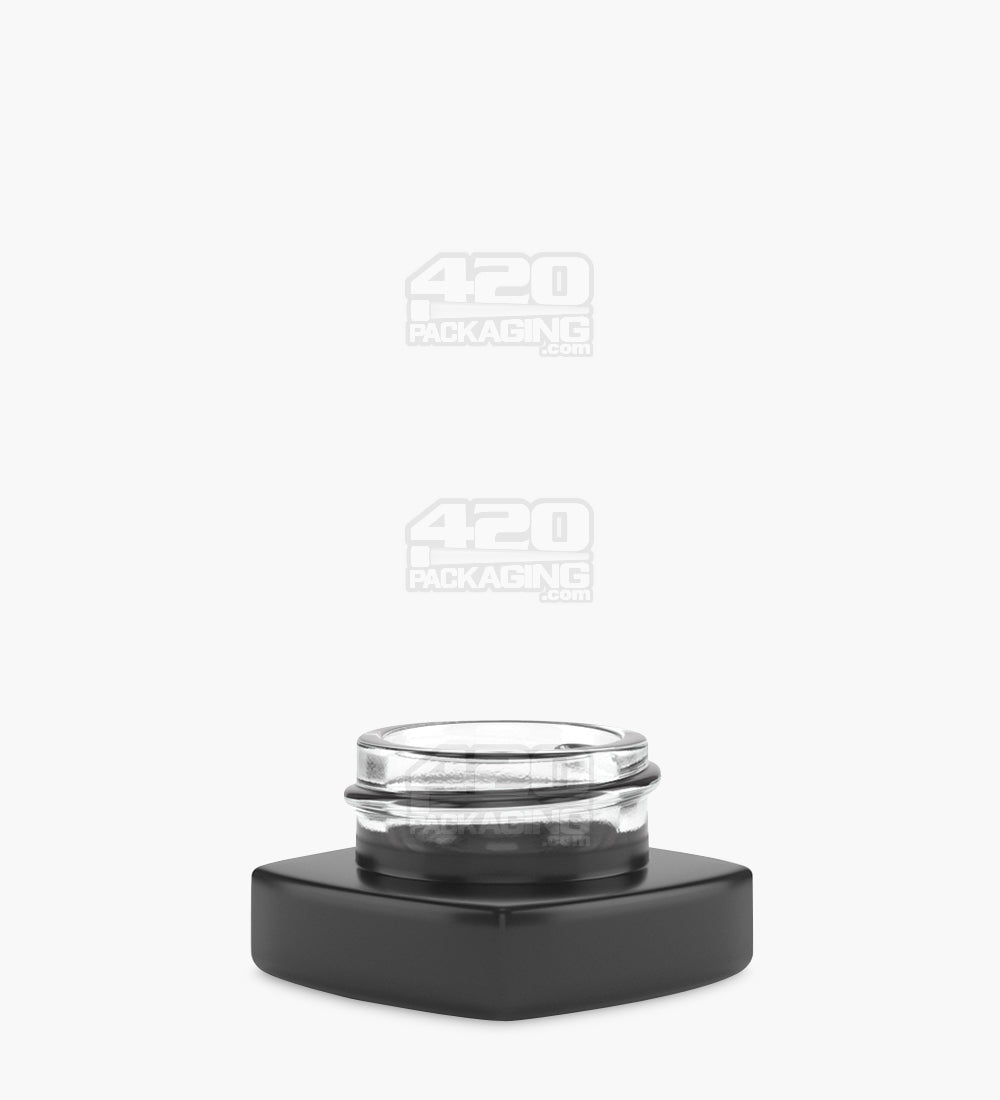 38mm Matte Black 9ml Glass Pillow Concentrate Jar 240/Box