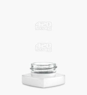 38mm Matte White 9ml Glass Pillow Concentrate Jar 240/Box