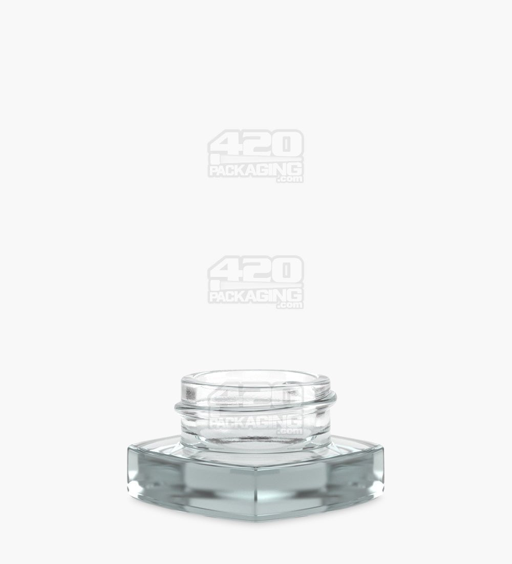 38mm Clear 9ml Glass Pillow Concentrate Jar 240/Box - 1