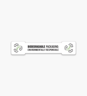 Biodegradable Packaging Labels Tamper Evident Dogbone 1000/Roll - 2