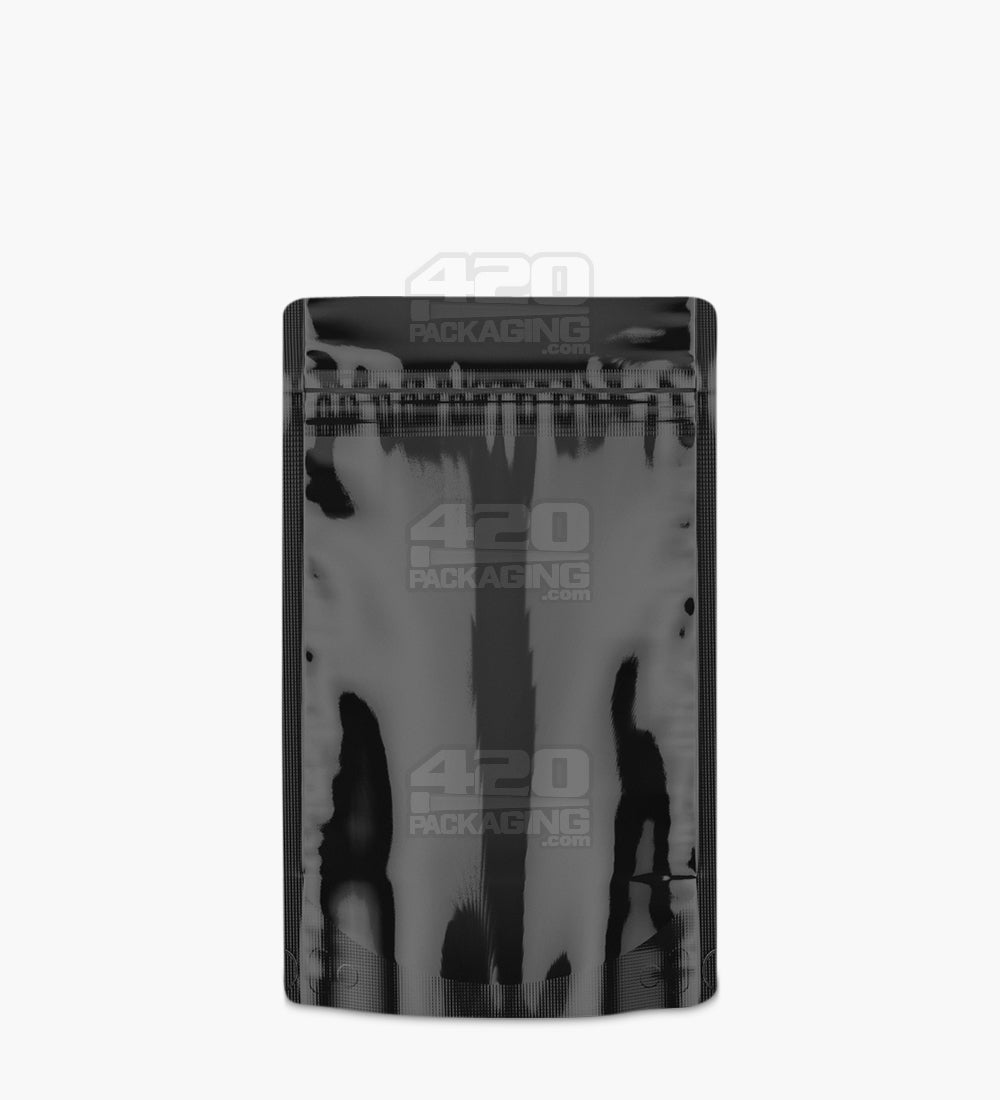 Glossy Black 4x6.5 Tamper Evident Mylar Bags 1000/Box - 2