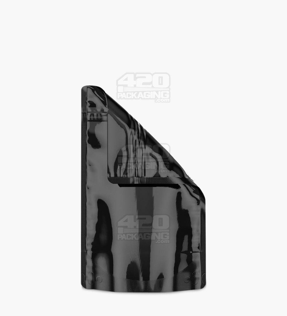 Glossy Black 4x6.5 Tamper Evident Mylar Bags 1000/Box - 3