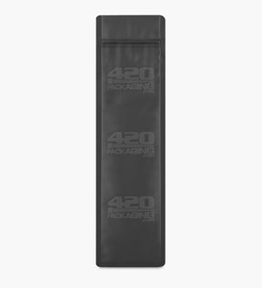 Matte-Black 2.5" x 9" Mylar Tamper Evident Vista Bags (3.5 grams) 100/Box
