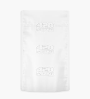 Matte-White 5" x 8.1" Mylar Vista Tamper Evident Bags (14 grams) 1000/Box
